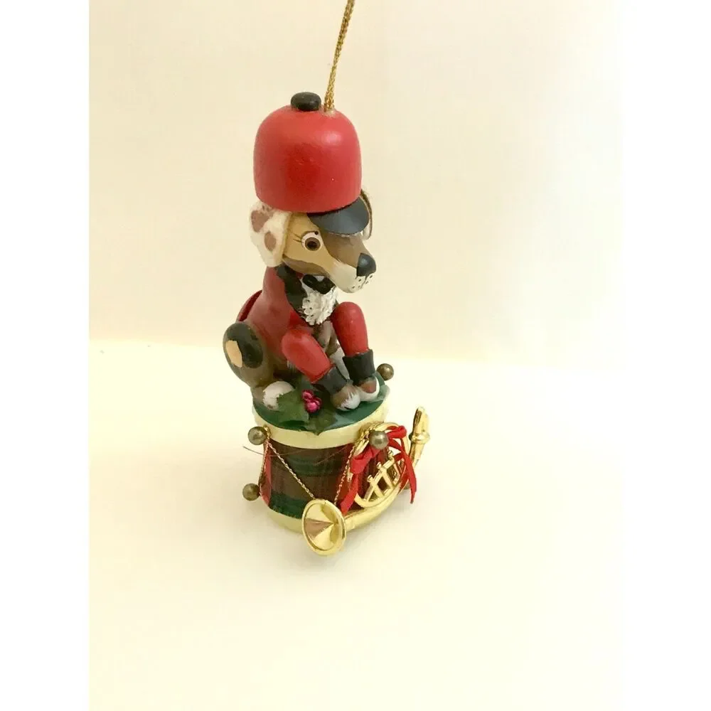 #2849 Soldier Dog Christmas ornament  4.5 X 1.75